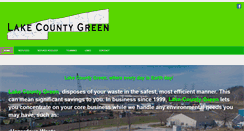 Desktop Screenshot of lakecountygreen.com