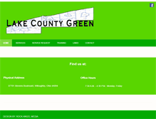 Tablet Screenshot of lakecountygreen.com